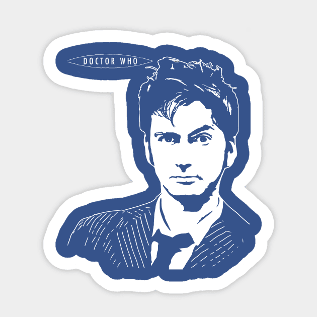 10th Doctor David T Sticker by Diversions pop culture designs